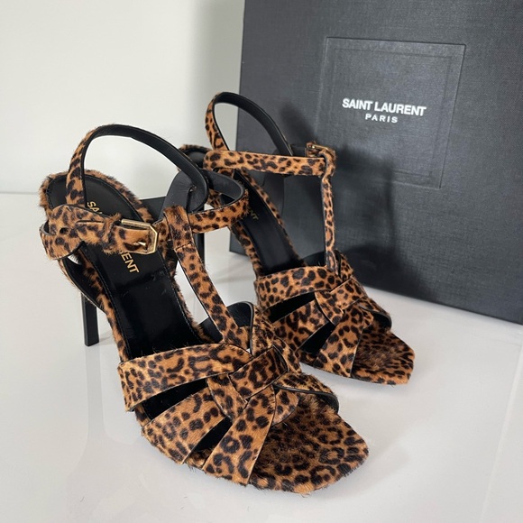 NEW AUTHENTIC SAINT LAURENT TRIBUTE SANDALS - Picture 5 of 16